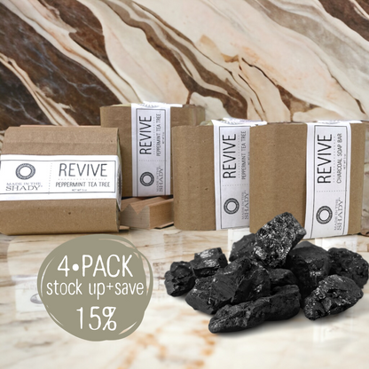 REVIVE Peppermint & Tea Tree Activated Charcoal Organic Soap