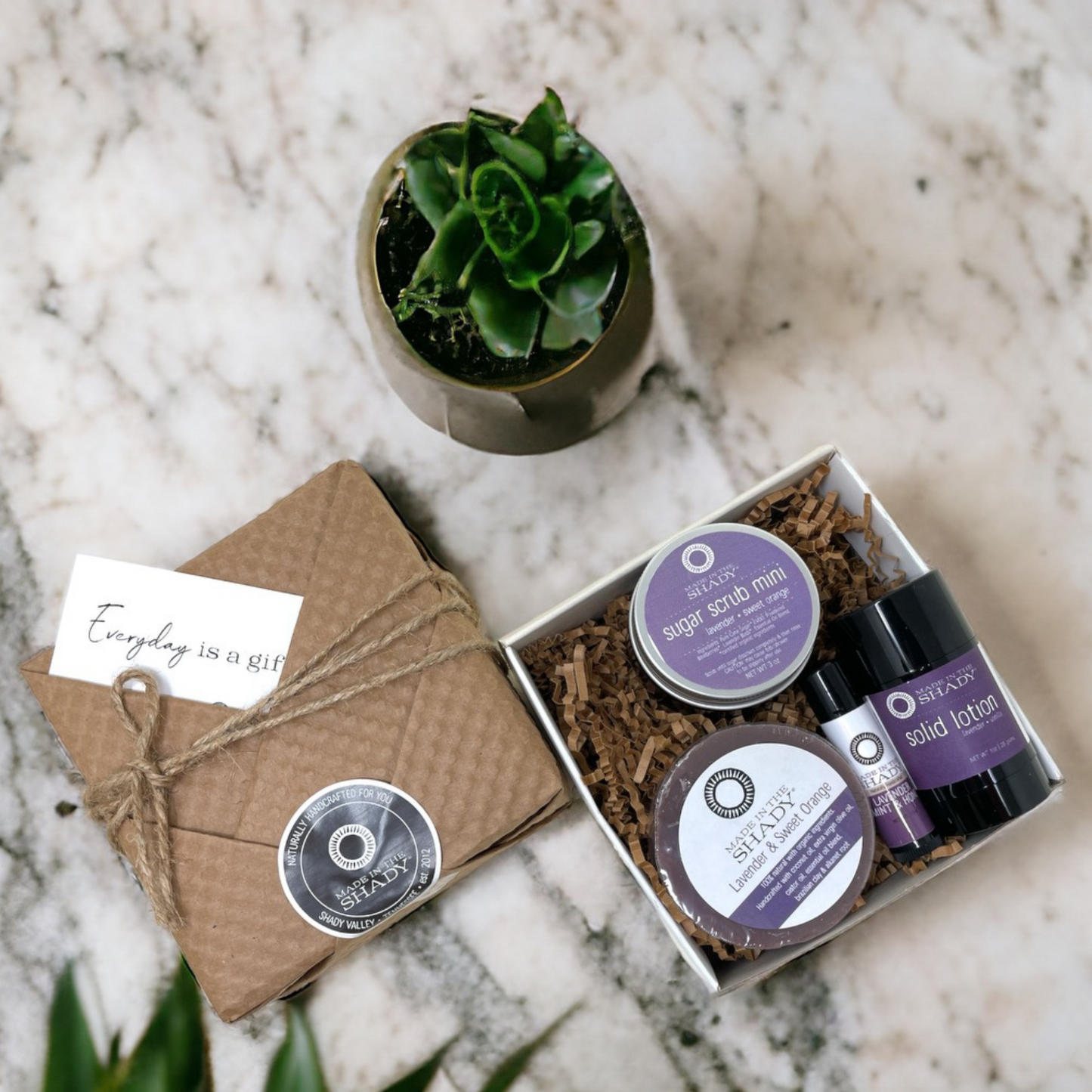 Lavender Mini Self Care Package • Budget Friendly • BONUS: Gift Wrapped! (4PC)