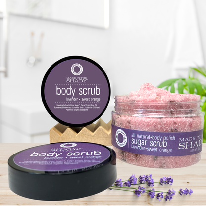 Organic Sugar Body Scrub – Handmade Natural Exfoliator • 4 Scents to choose from