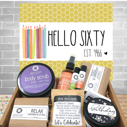 60th Ultimate Birthday Gift Self Care Package (9PC)