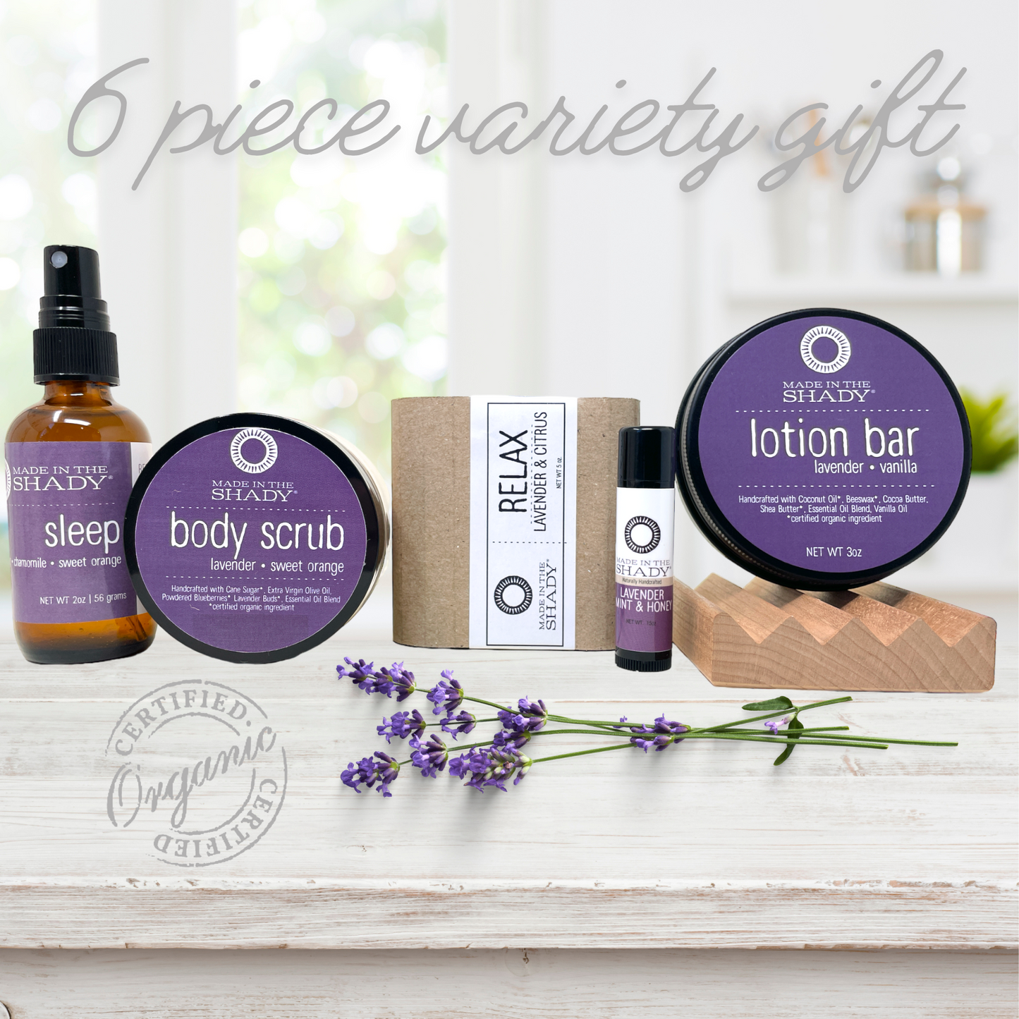 Lavender Relaxation Self Care Spa Package (6PC)