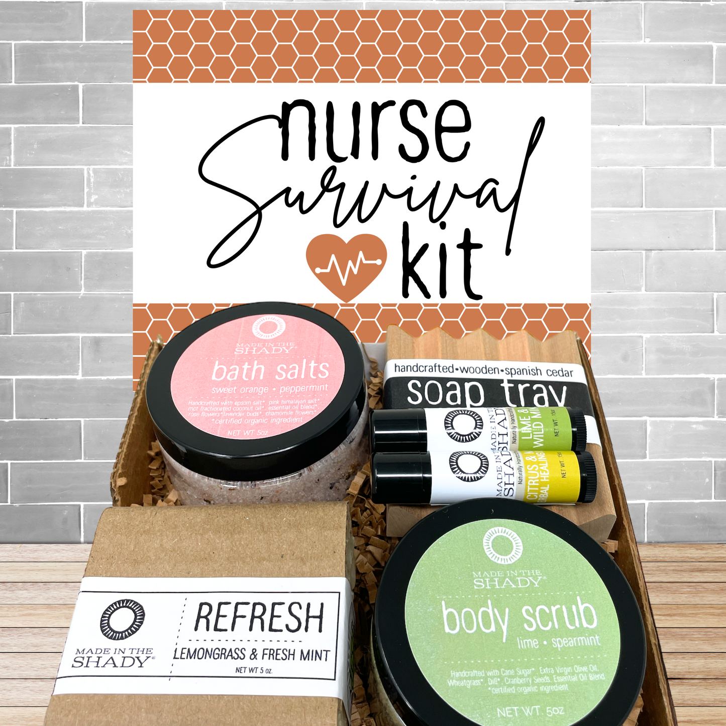 Nurse Survival Kit: Relaxation and Appreciation Gift Box (6pc)