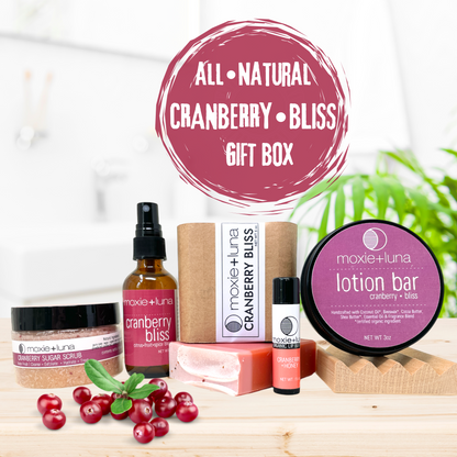 Cranberry Bliss Self Care Spa Gift Set – Best-Selling Citrus, Fruit & Spice Scent | Year-Round Spa Essentials (6PC)