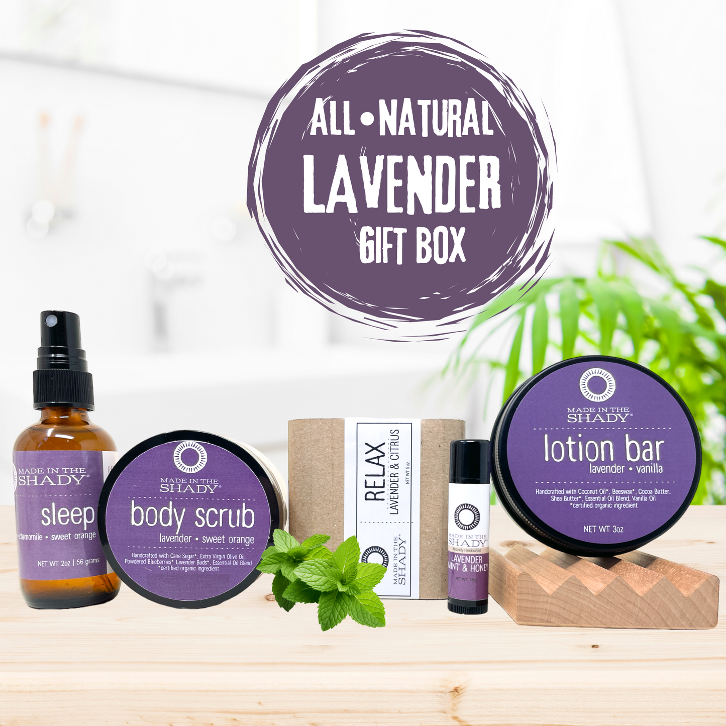 Lavender Relaxation Self Care Spa Package (6PC)