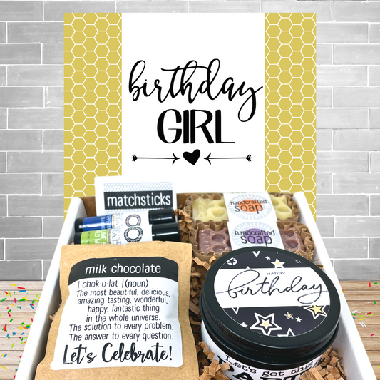 Birthday Girl Gift Box • Gift for Her• Ready to Ship (7PC)