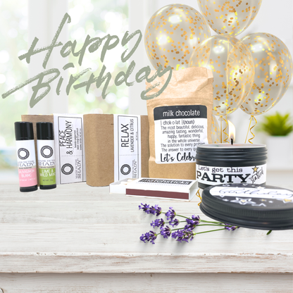 Hello Seventy Birthday Care Package – 70th Birthday Spa Gift Box (All Natural)