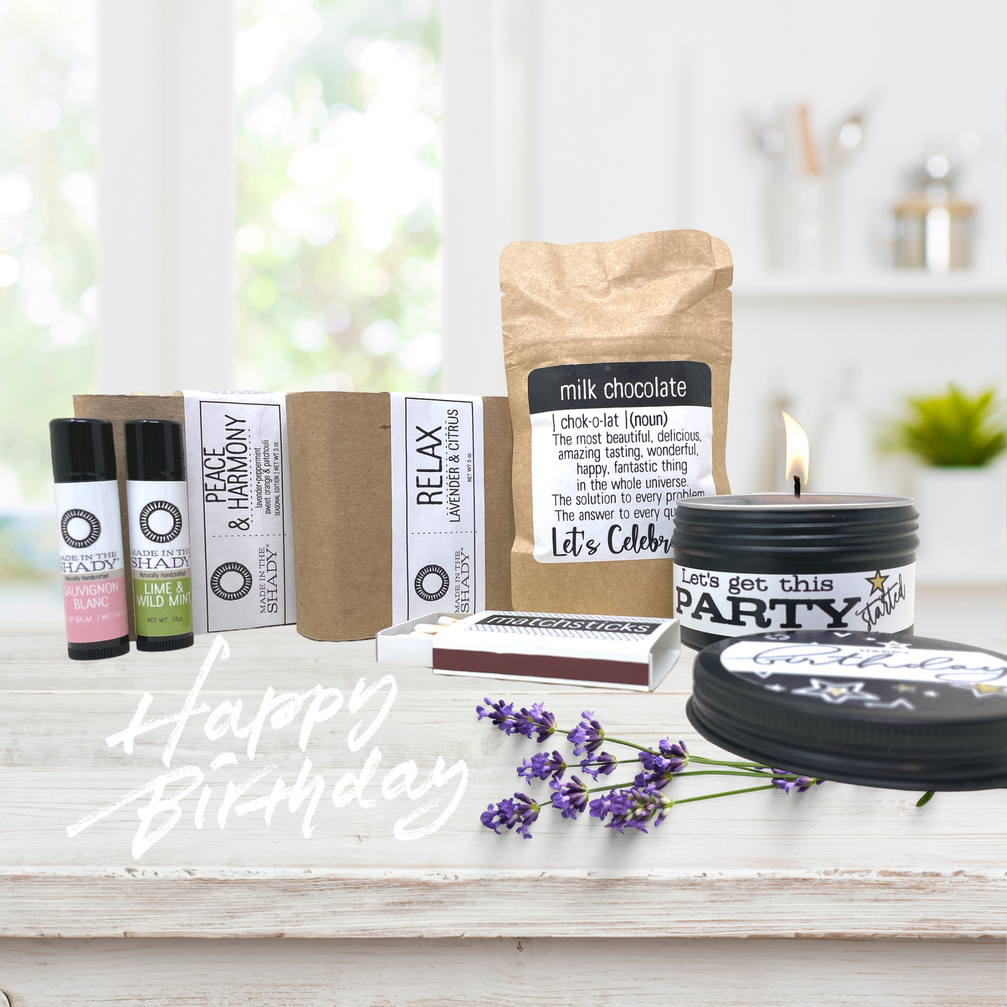 Happy Birthday All Natural Care Package (7PC)