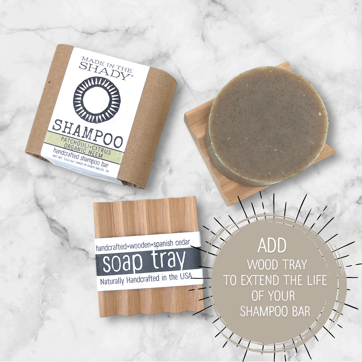 SHAMPOO BARS for all hair types • 3 to choose from • all natural