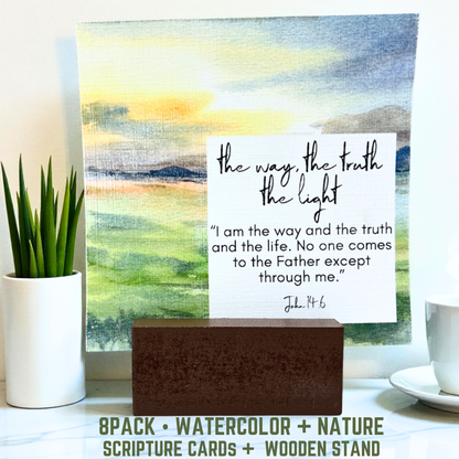 Watercolor Scripture Card Gift Set • Nature Edition - OR - Bold + Bright (8pack)