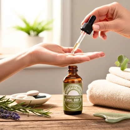 Herbal Organic Body Oil – Rosemary Spearmint Hydrating Body Oil (2 oz)