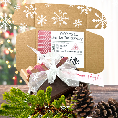 Naughty or Nice Santa Gift • Santa’s Sweet Sleigh Soap & Tray Set