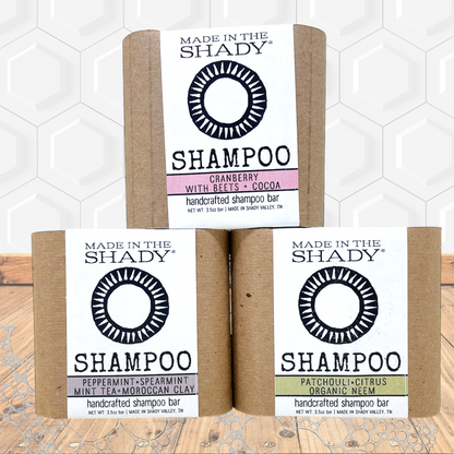 SHAMPOO BARS for all hair types • 3 to choose from • all natural