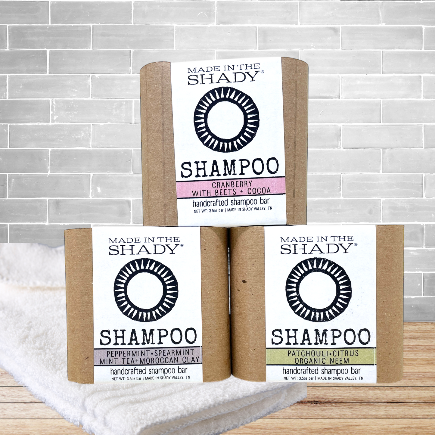 SHAMPOO BARS for all hair types • 3 to choose from • all natural