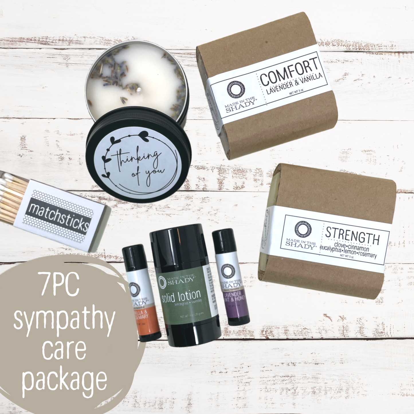 With Sympathy Grief Care Package (7PC)