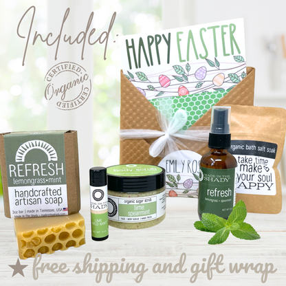 Lemongrass Self-Care Easter Box – Natural Spa & Wellness Gift