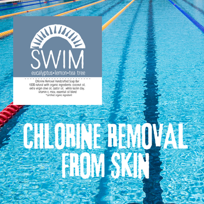 Swim Chlorine Removal Soap • Eucalyptus Lemon Tea Tree • Natural & Handmade
