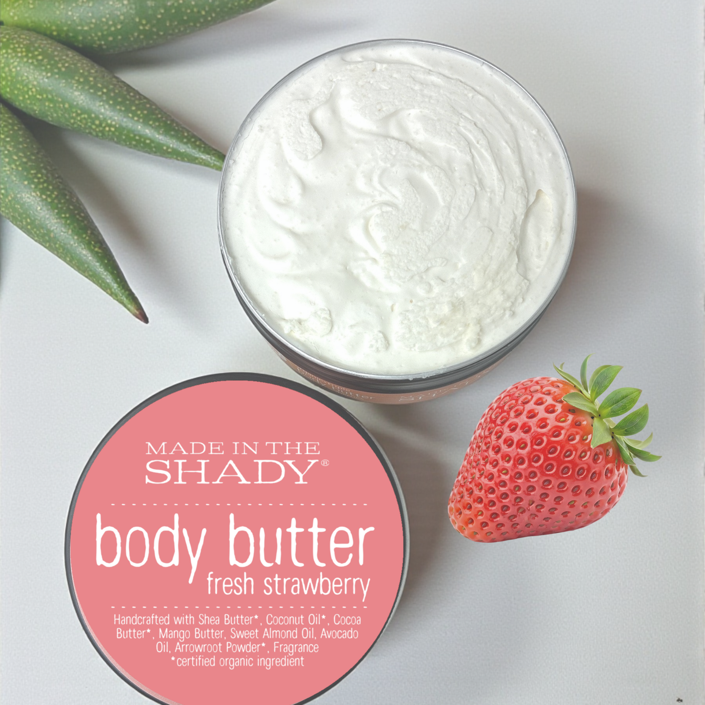 8oz Whipped Body Butter – Organic Shea & Cocoa Butter | Seasonal Winter Moisturizer
