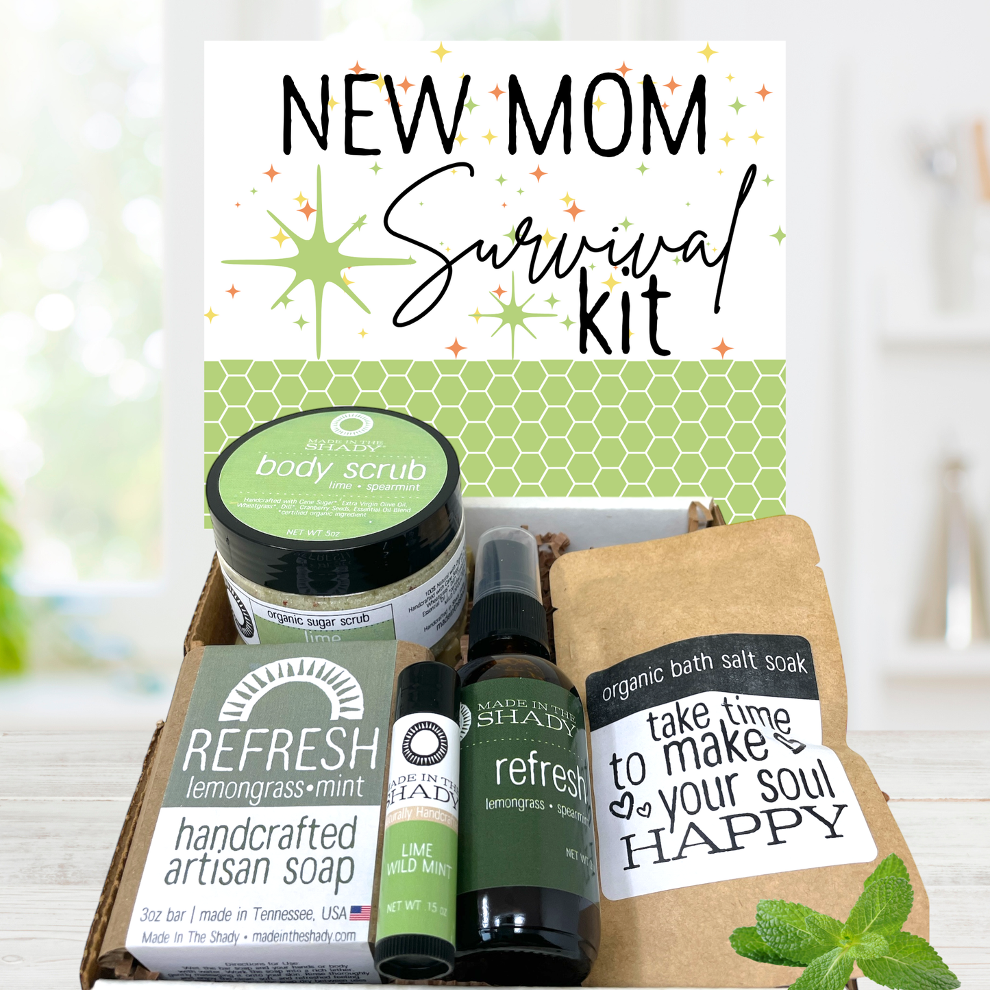 New Mom Survival Kit - Gift Wrapped (5PC)