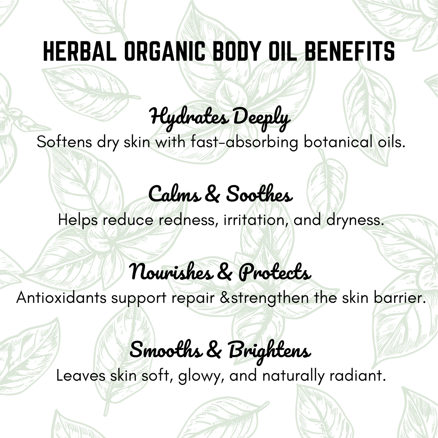 Herbal Organic Body Oil – Rosemary Spearmint Hydrating Body Oil (2 oz)
