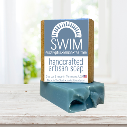 Swim Chlorine Removal Soap • Eucalyptus Lemon Tea Tree • Natural & Handmade