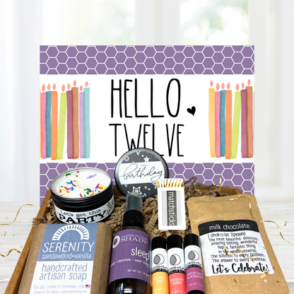Hello Twelve (12) Tween Girl Birthday Gift Box (8pc)