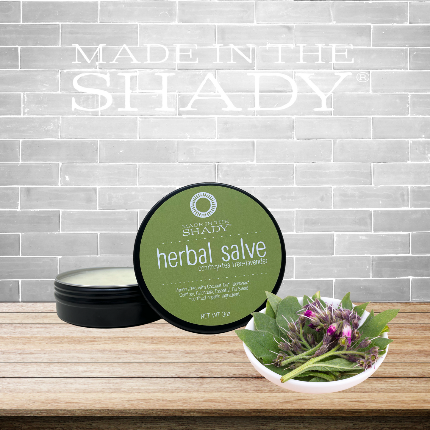 Herbal Healing Salve: Comfrey•Tea Tree•Lavender