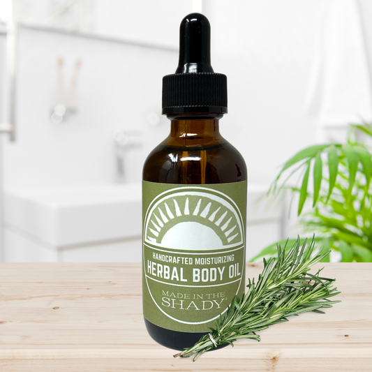 Herbal Organic Body Oil – Rosemary Spearmint Hydrating Body Oil (2 oz)