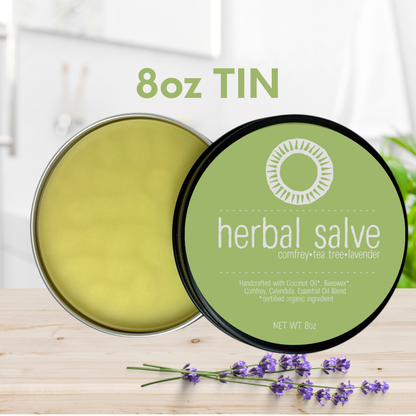 Herbal Healing Salve: Comfrey•Tea Tree•Lavender