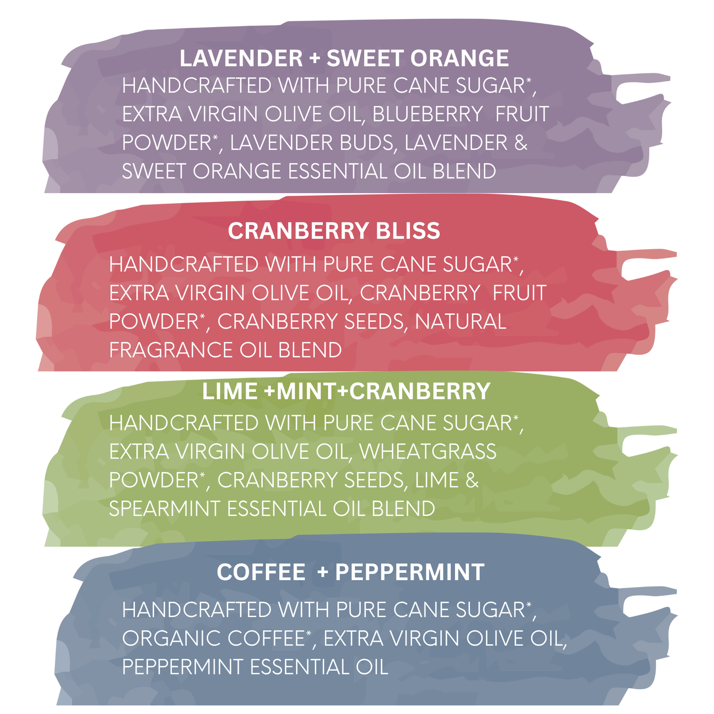 Organic Sugar Body Scrub – Handmade Natural Exfoliator • 4 Scents to choose from