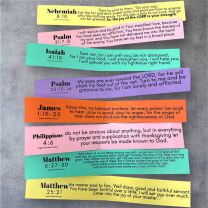 Scripture Jar: Color Coded Bible Verses for Feelings and Emotions