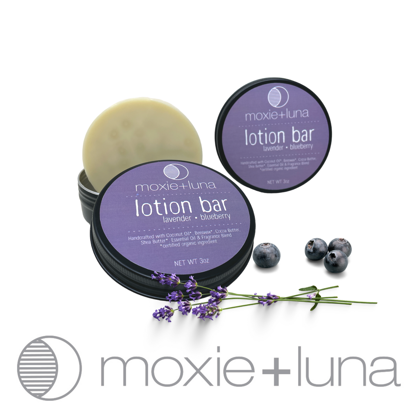 Lotion Bar • Lavender Blueberry (3oz)