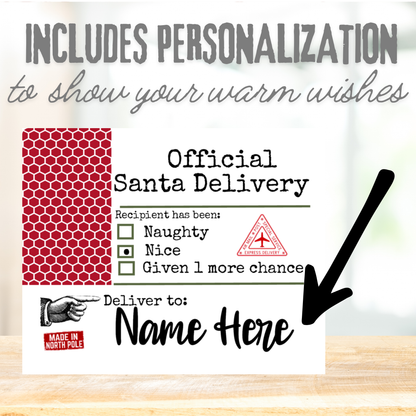 Naughty or Nice Santa Gift • Santa’s Sweet Sleigh Soap & Tray Set