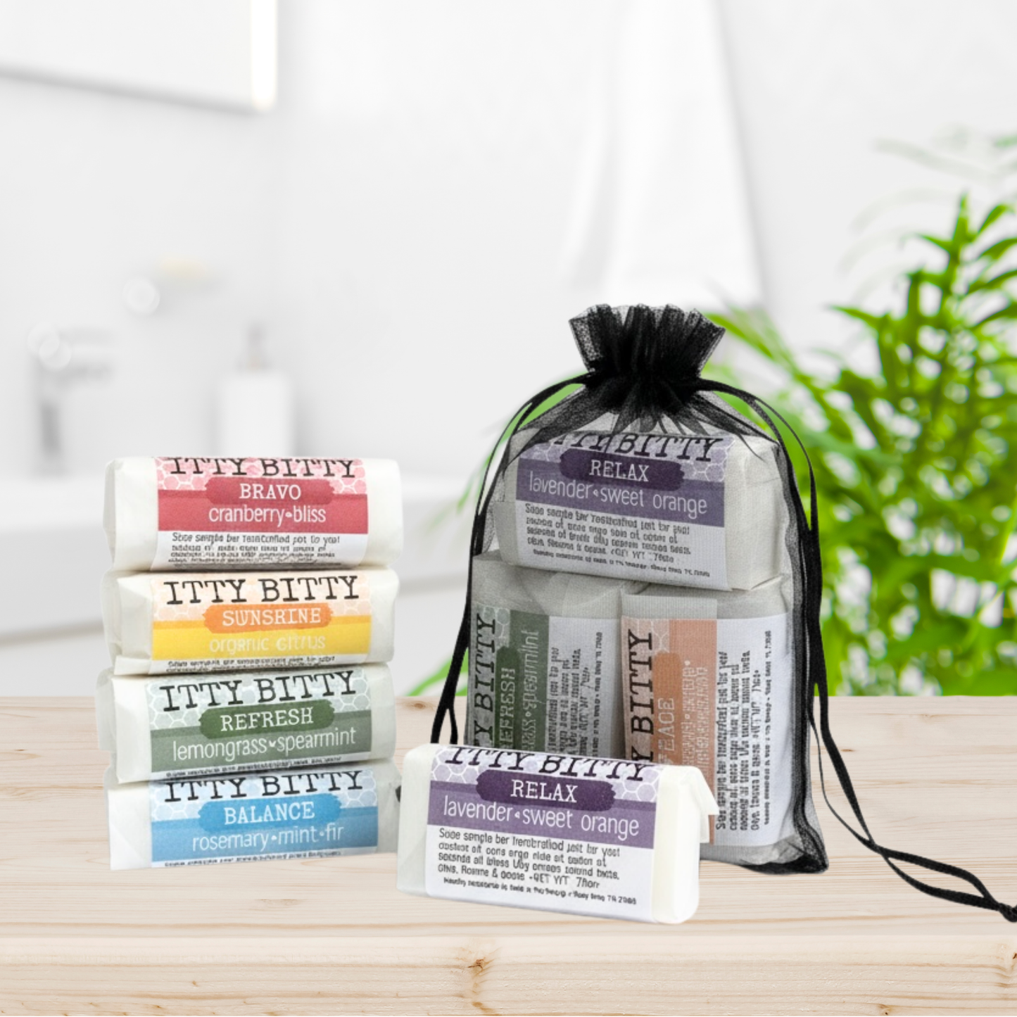 ITTY BITTY Sampler Pack: 6 Travel Soaps