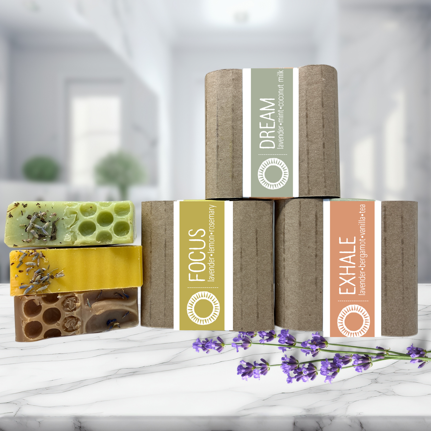 Lavender Lovers • 3 Pack Organic Handcrafted Soap Bars