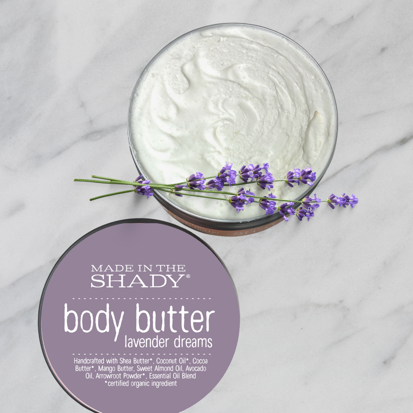 8oz Whipped Body Butter – Organic Shea & Cocoa Butter | Seasonal Winter Moisturizer
