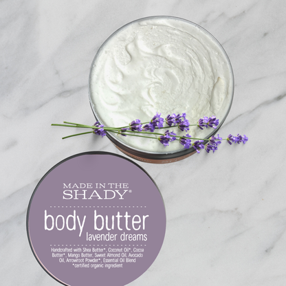 8oz Whipped Body Butter – Organic Shea & Cocoa Butter | Seasonal Winter Moisturizer