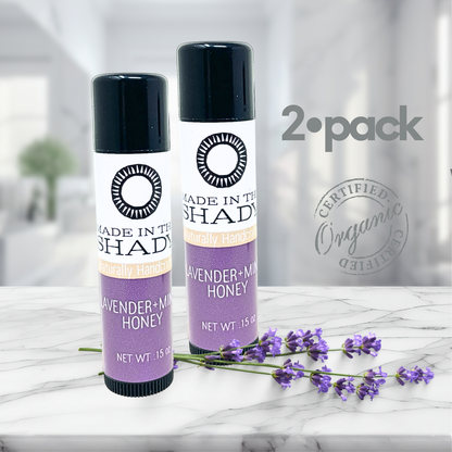 Lavender Mint Honey Lip Balm: 2 Pack