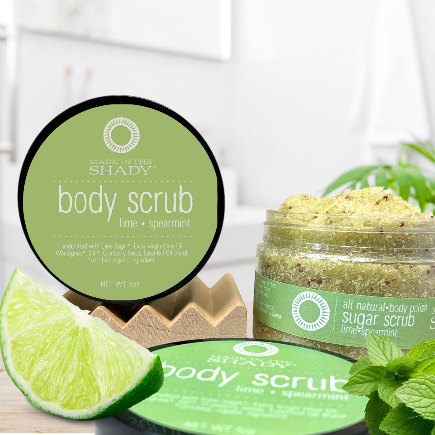 Organic Sugar Body Scrub – Handmade Natural Exfoliator • 4 Scents to choose from