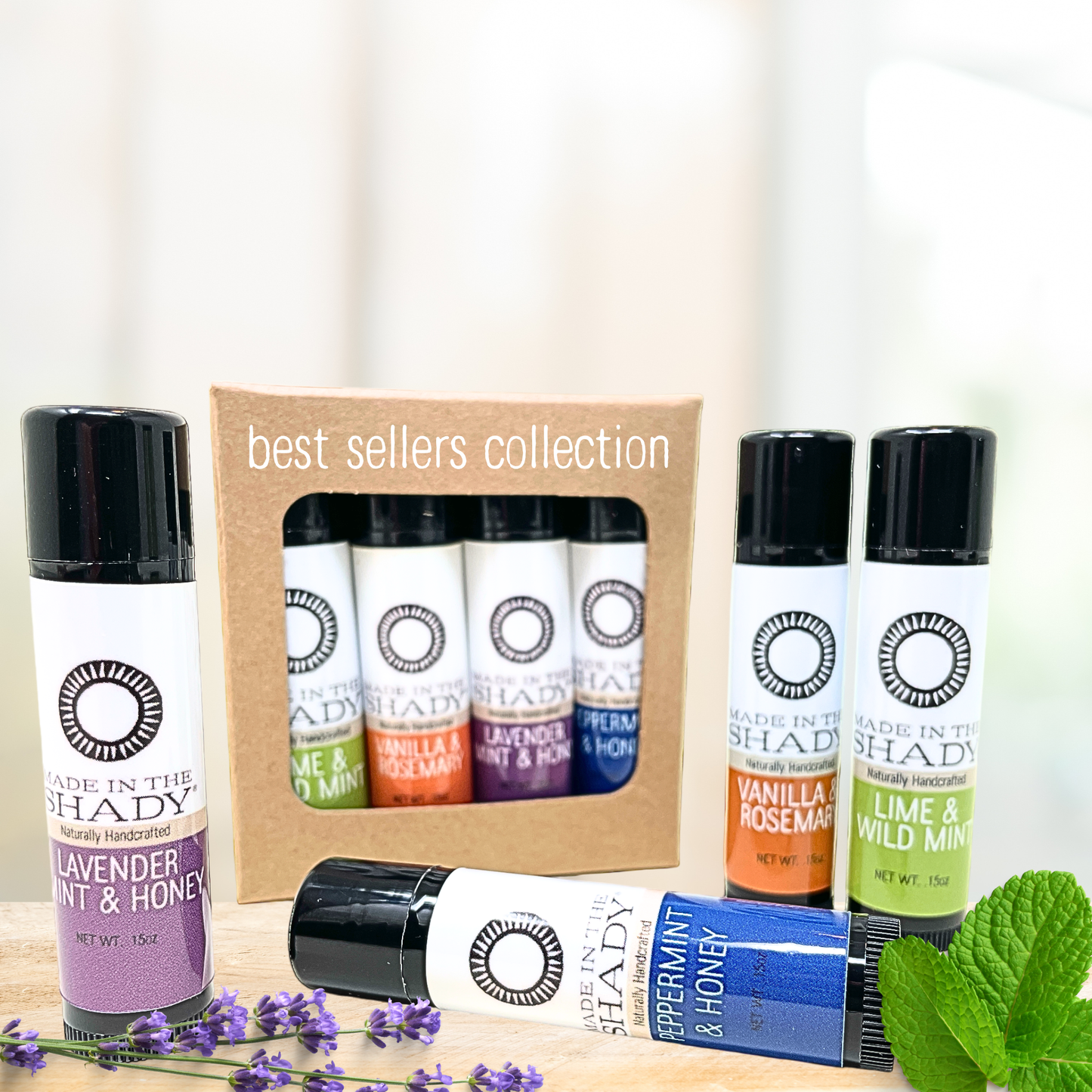 Hydrating Organic Lip Balm Collection: Best Sellers•4pack