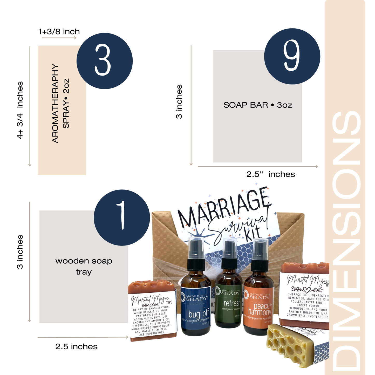 Marriage Survival Kit • Funny Newlywed Gift •  Bridal Shower Favor • WRAPPED