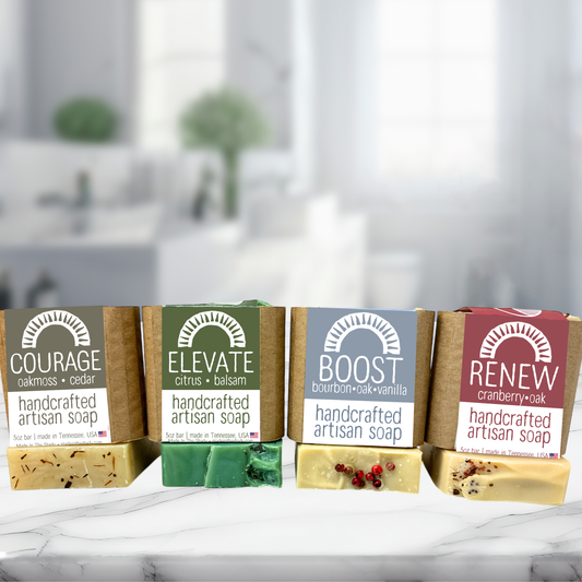 Natural Bar Soap for Men Variety Gift Set • 4PACK