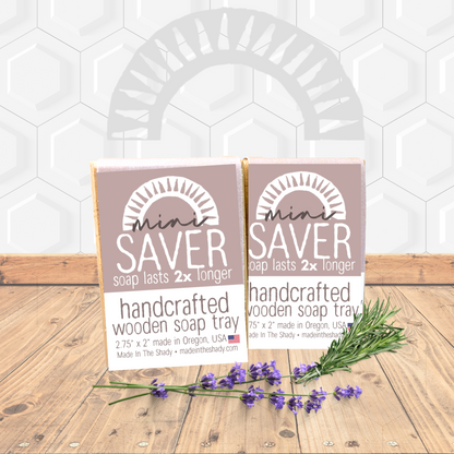 Handcrafted Wooden Soap Saver Tray 2 Pack – Made in USA | Eco-Friendly Soap Dish