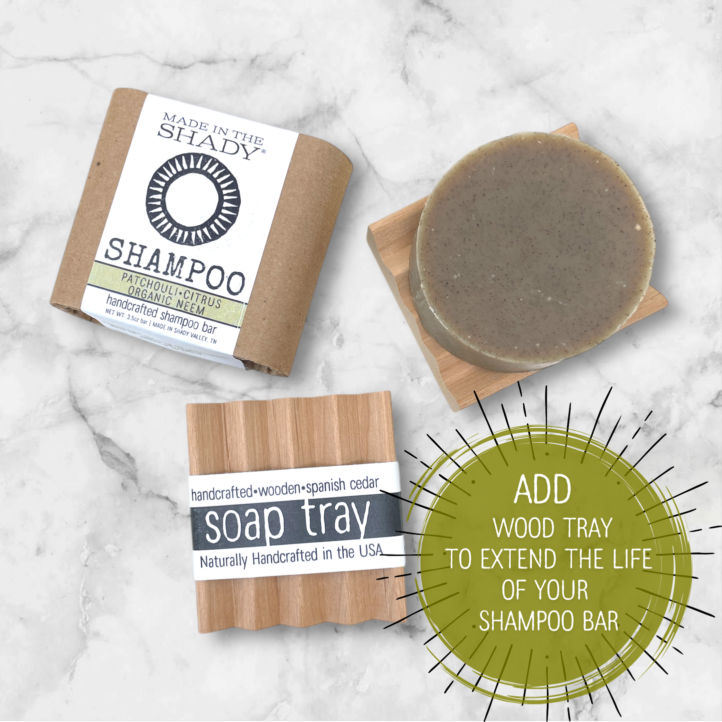 SHAMPOO BARS for all hair types • 3 to choose from • all natural