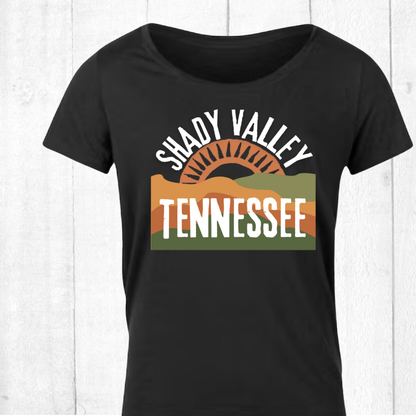 Shady Valley Tennessee Women’s T-Shirt – Locally Screen Printed and Premium Quality