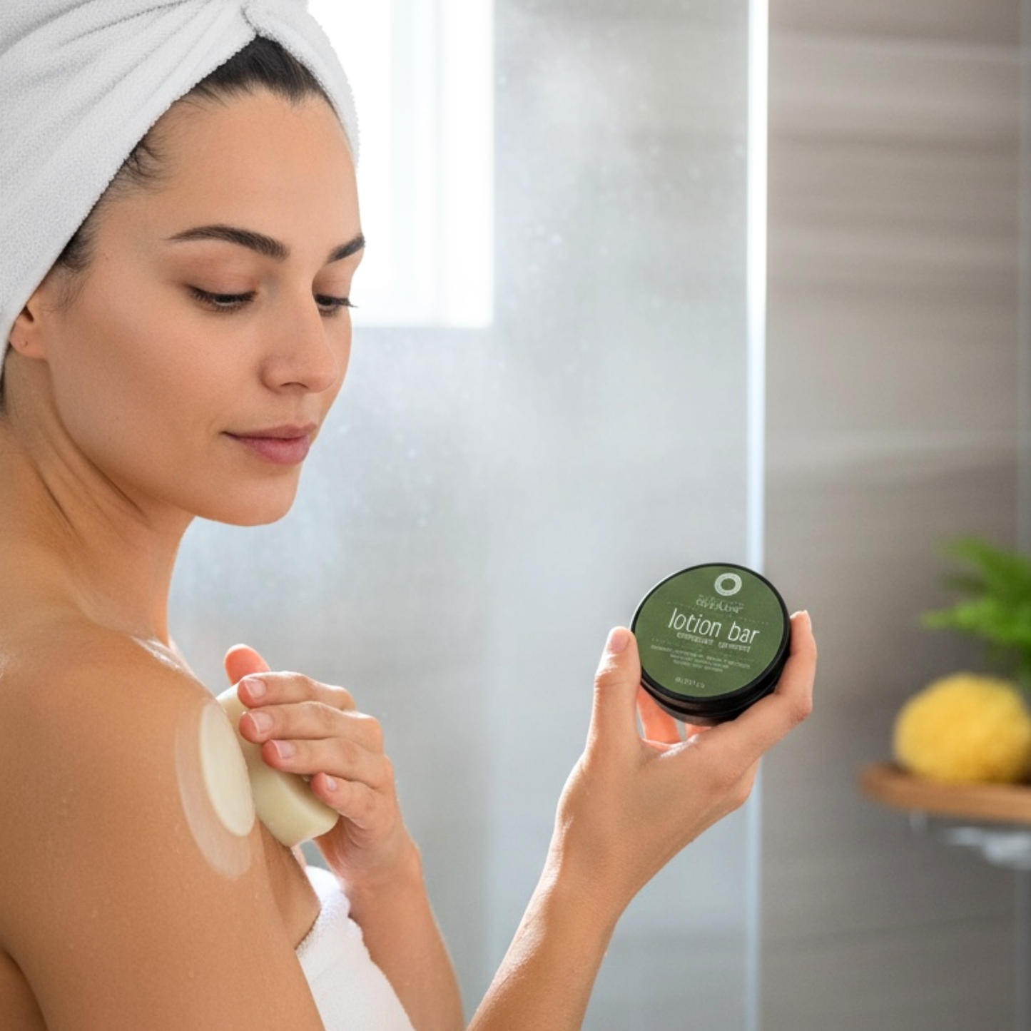 Solid Lotion Bars • Organic In-Shower Moisturizer