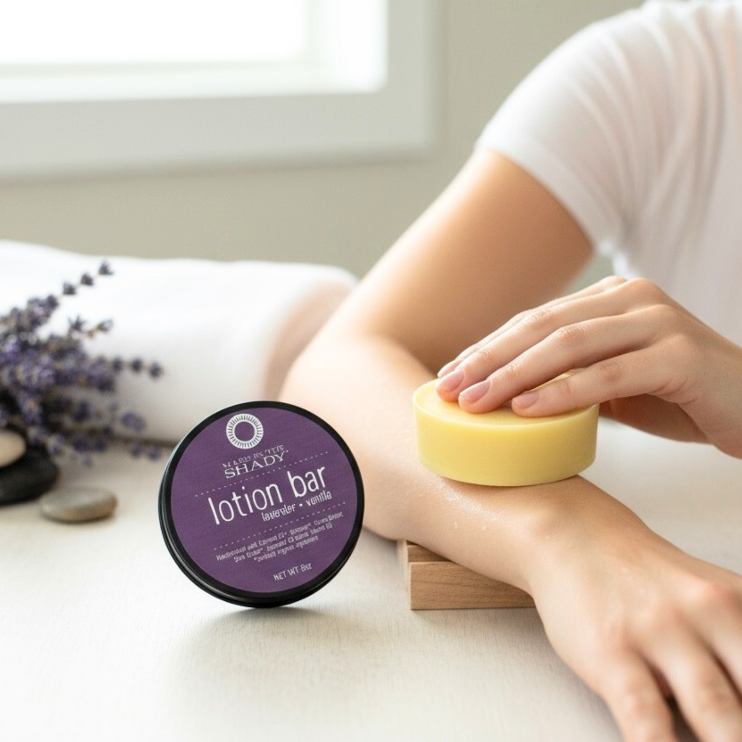 Solid Lotion Bars • Organic In-Shower Moisturizer