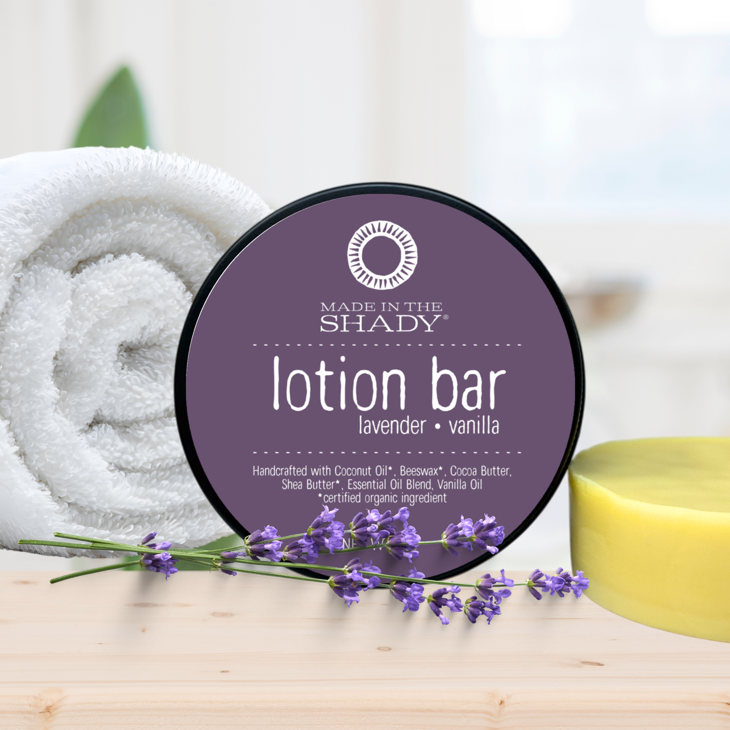 Solid Lotion Bars • Organic In-Shower Moisturizer