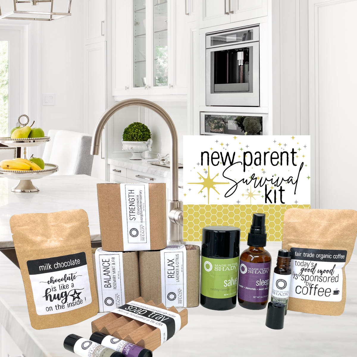 New Parent Care Package Sleep & Caffeine Kit (11PC)
