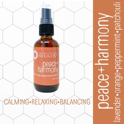 Peace & Harmony Body Perfume Spray – Lavender, Sweet Orange, Peppermint & Patchouli • Aromatherapy Linen & Room Mist • Body Safe, Chemical-Free(2oz)