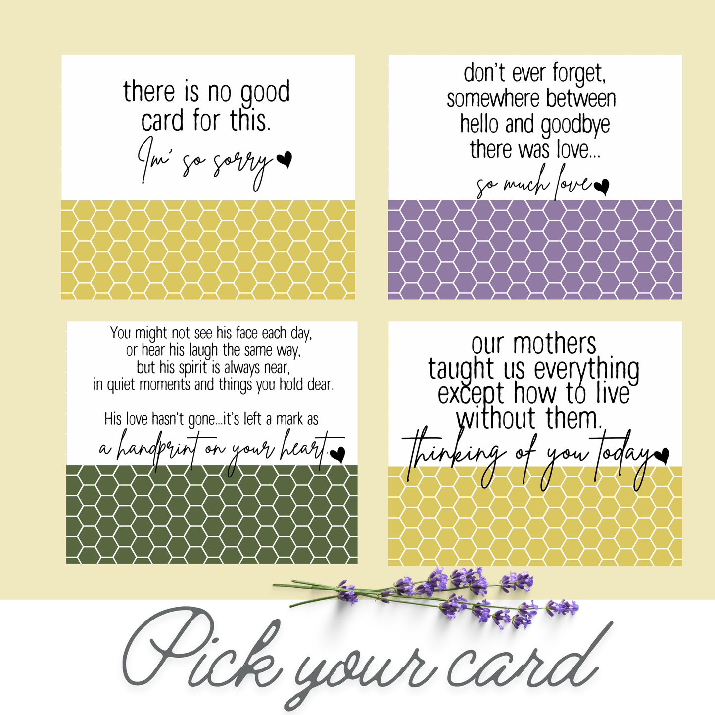 There Is No Good Card for This  • Comfort Care Package •